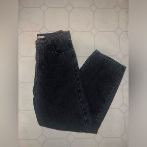 Levi Strauss Black Denim Jeans. Baggy Dad size 26x32